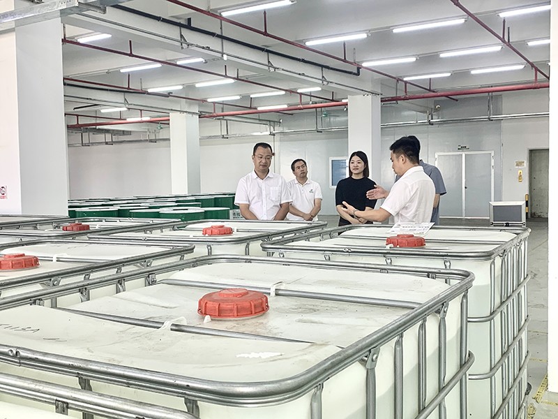 政企连心·共促发展|东莞市东城区政府领导莅临在线买球（中国）唯一官方网站新材参观指导